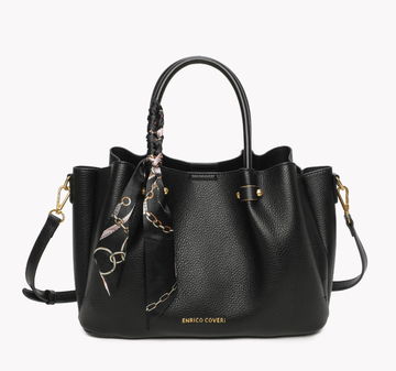 Mala Satchel com divisórias e detalhe nas pegas