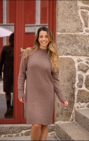 Vestido Malha Botões