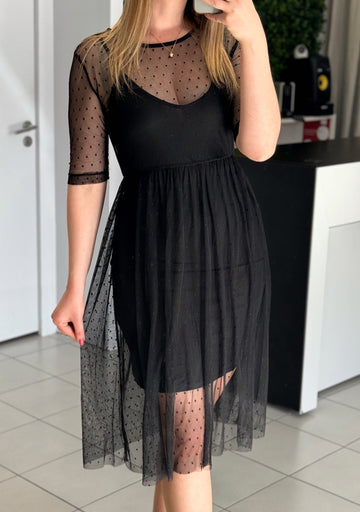 Vestido Tule Pintas