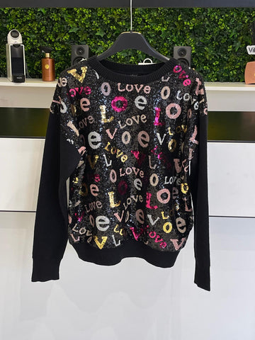 Camisola Lantejoulas Love