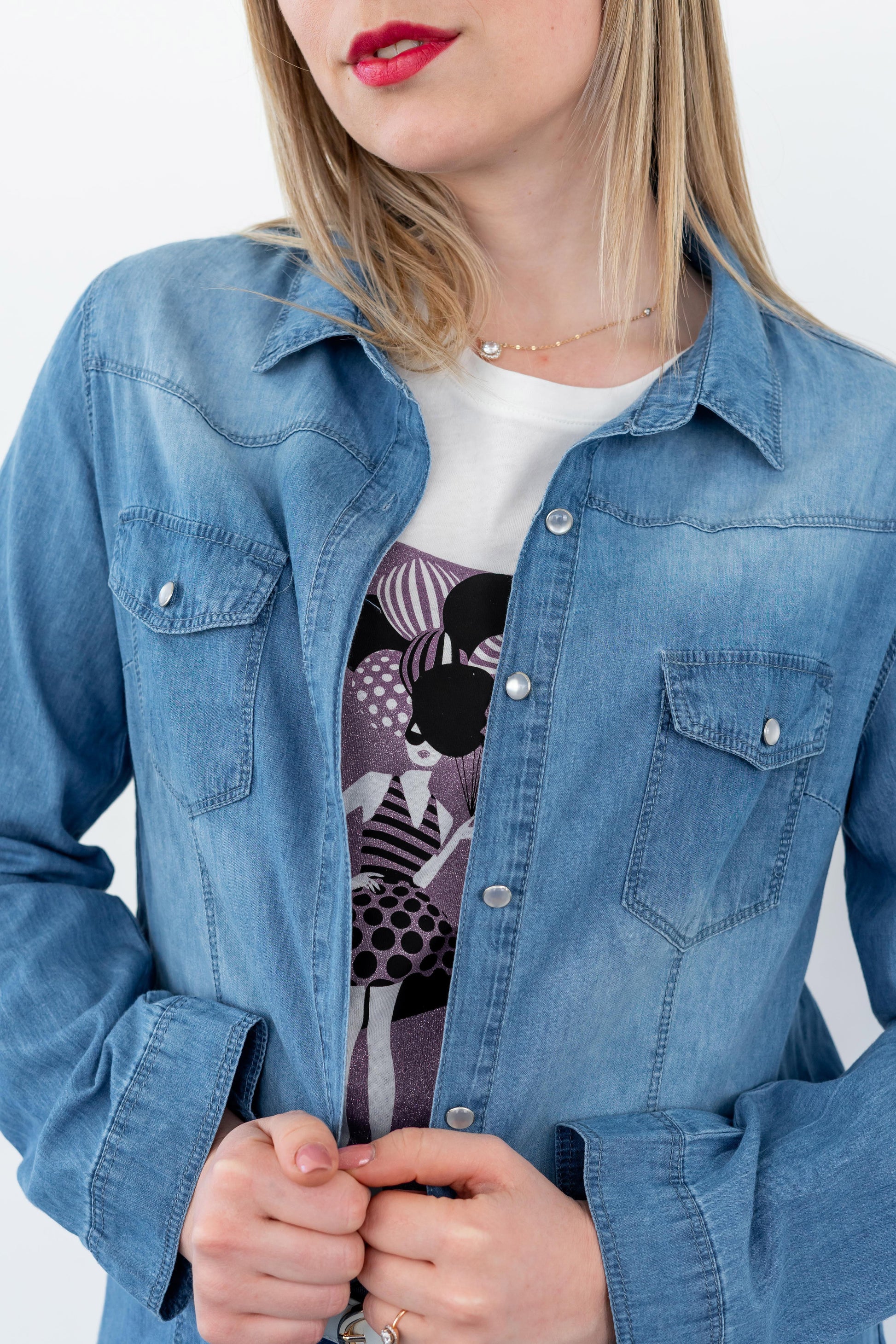 Camisa Jeans Lisa Clara - Ville Bee