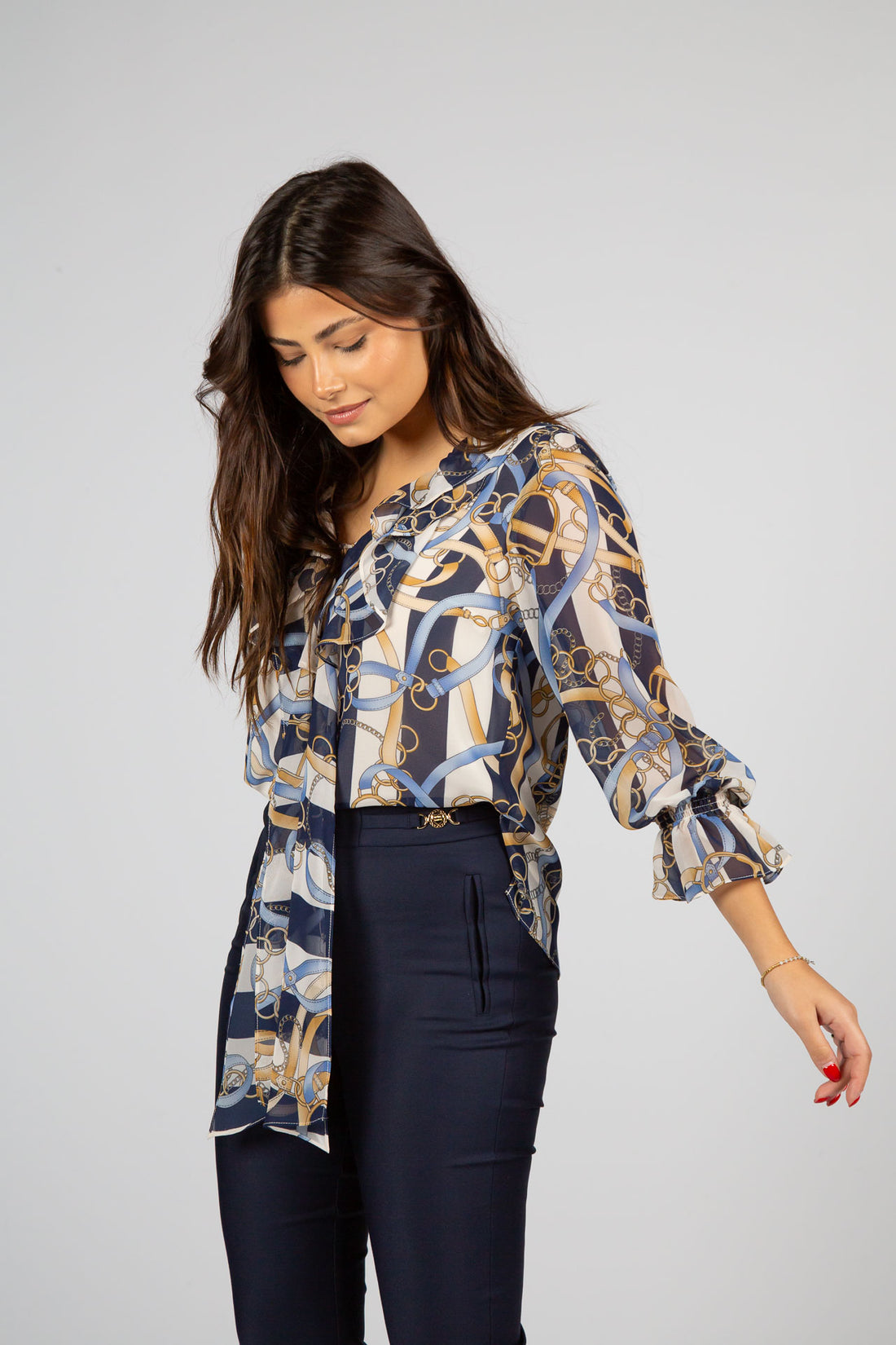 Blusa Navy Silvina Campos