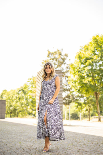 Vestido Animal Print Fame