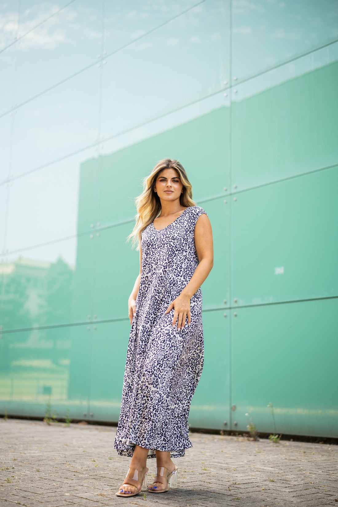 Vestido Animal Print Fame