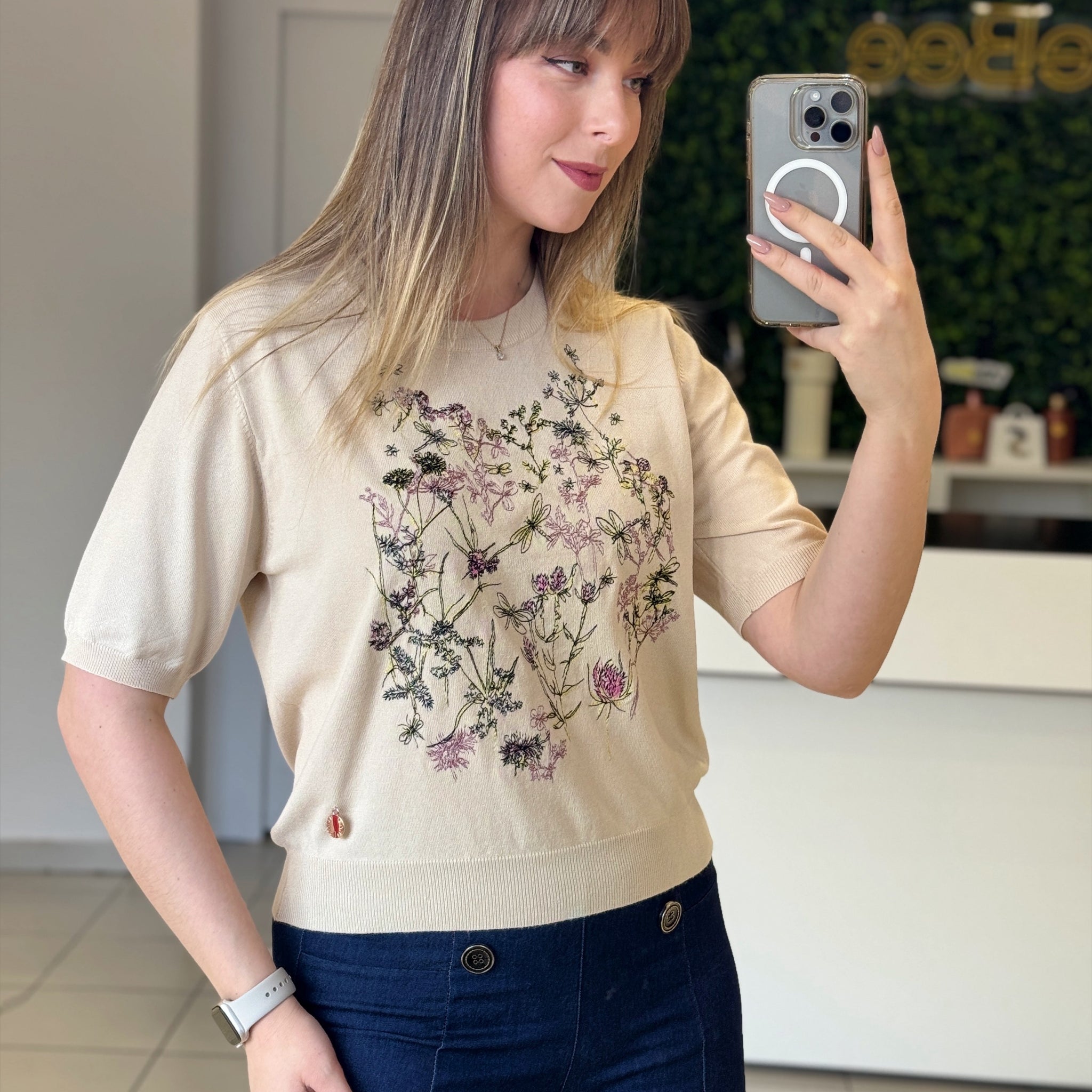 T-shirt malha Branches