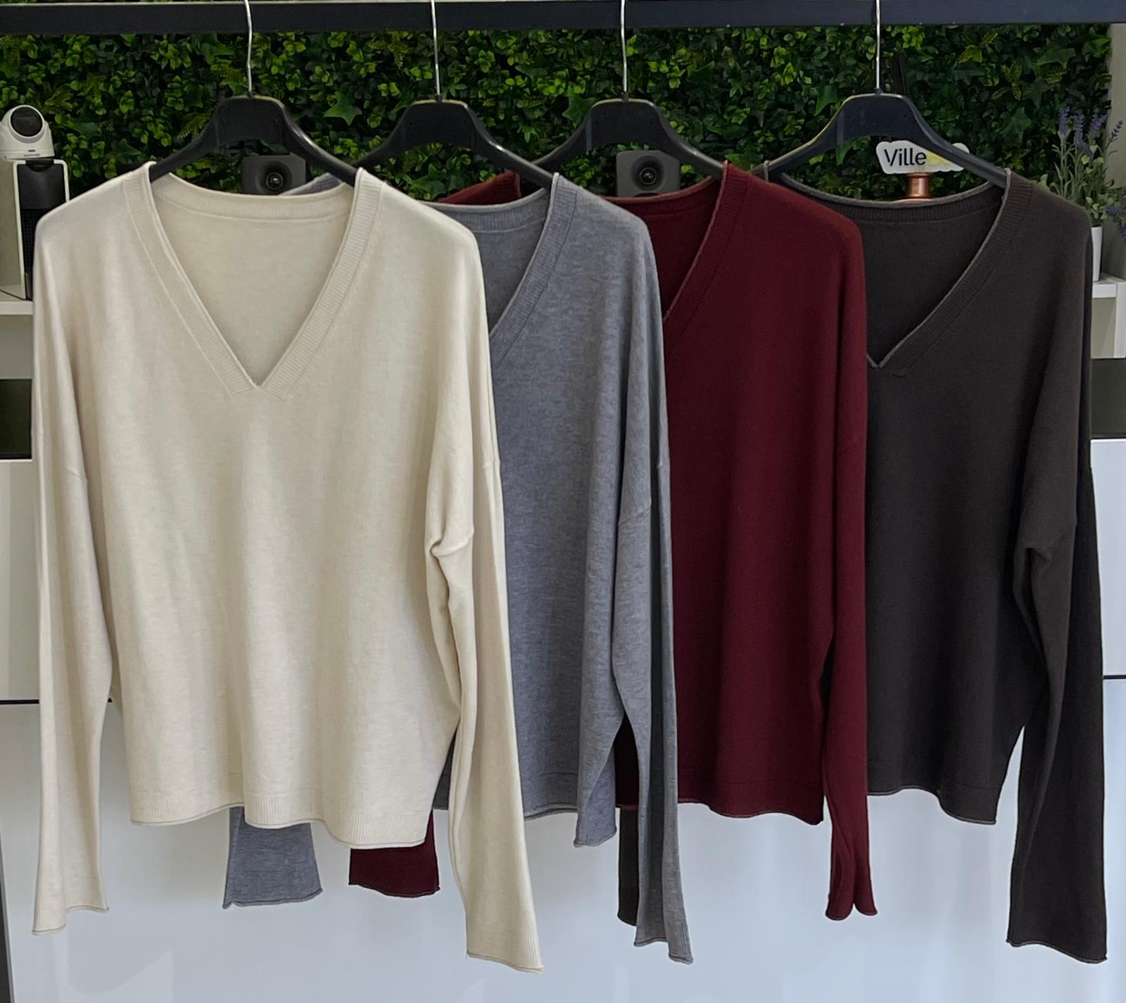 Camisola Lisa Decote V