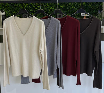 Camisola Lisa Decote V