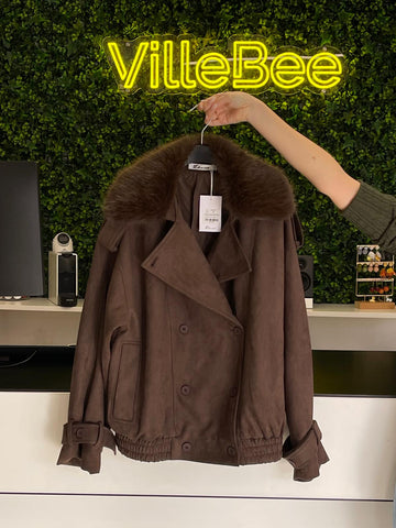 Casaco Camurça Pêlo