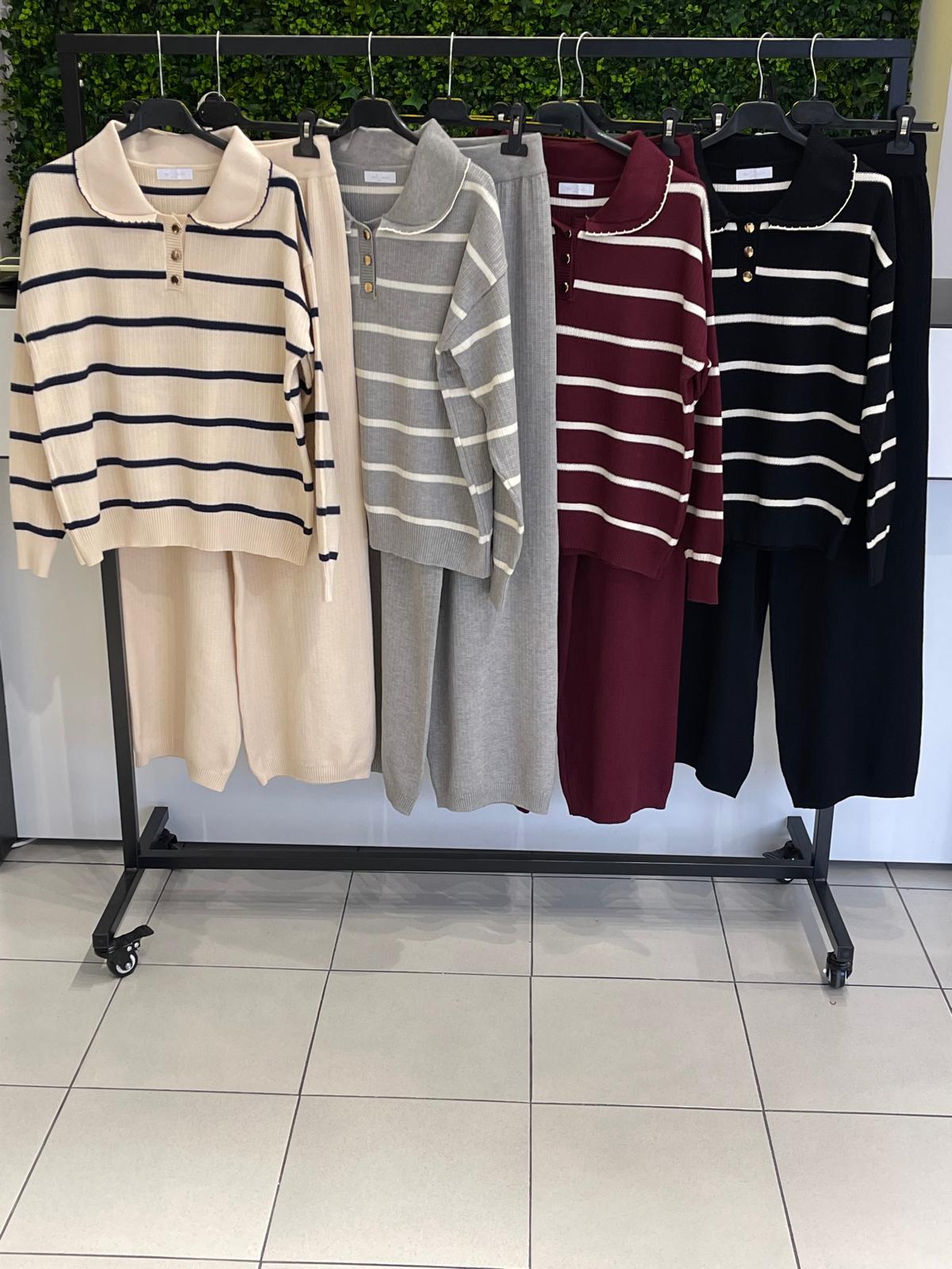 Conjunto Camisola Riscas