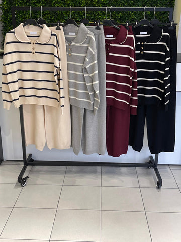 Conjunto Camisola Riscas