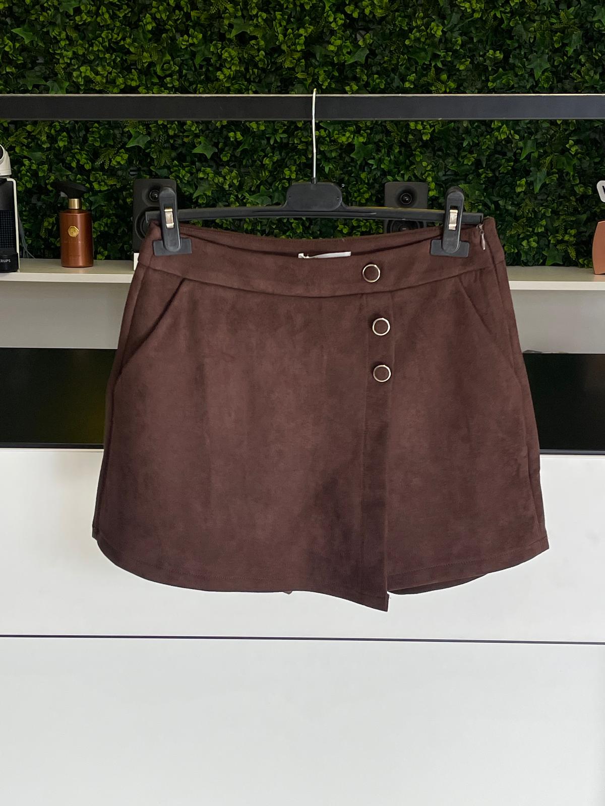 Saia Calção Camurça